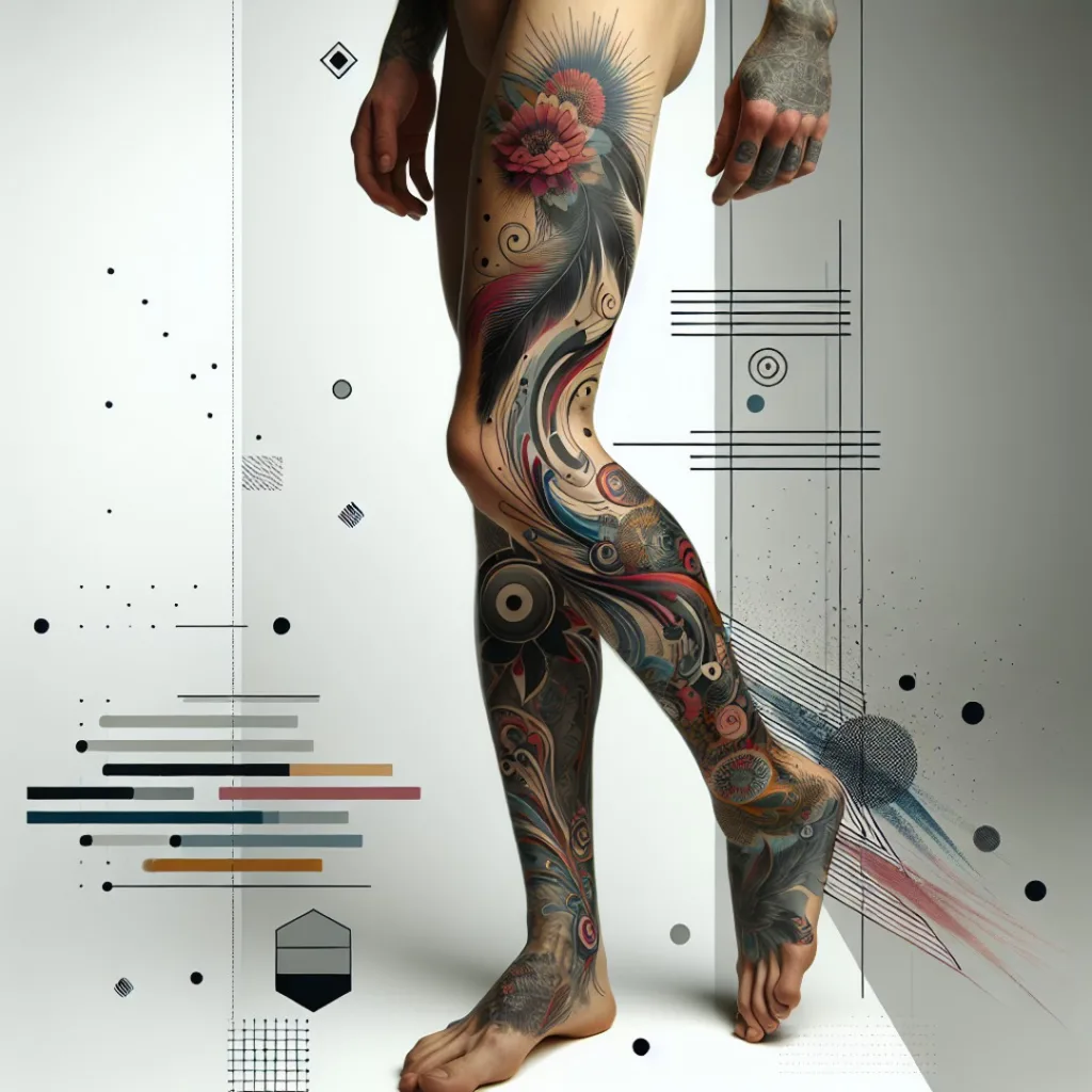 Descubra as vantagens e cuidados necessários para obter uma tatuagem colorida na perna perfeita
